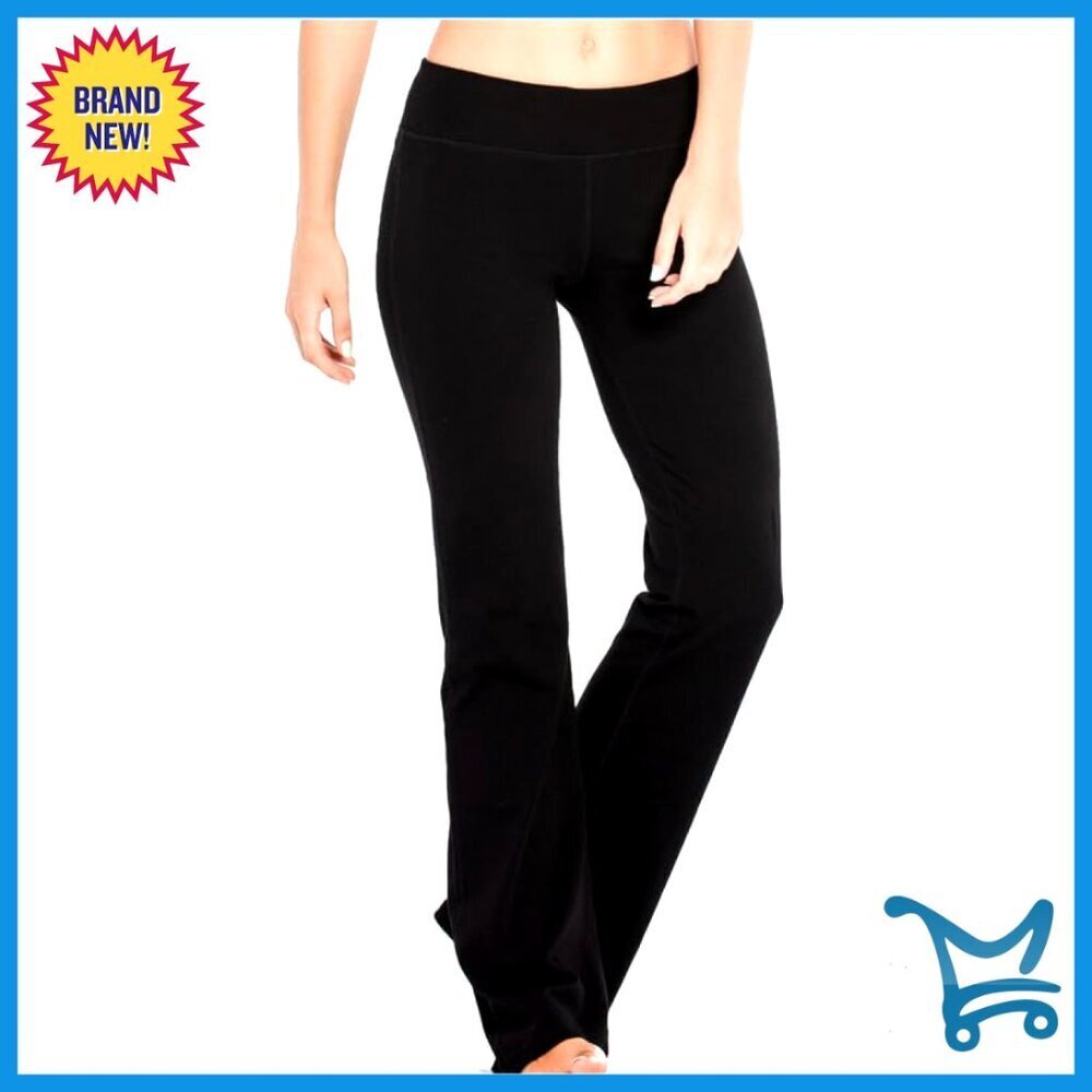 Women's Bootcut Yoga Pants Cotton Spandex Inner Pocket S-XXXL